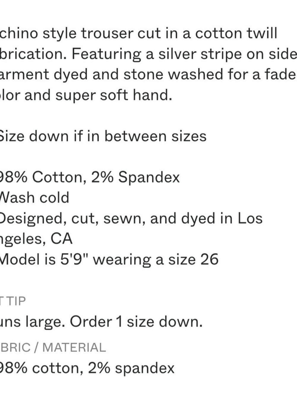 Sundry By Anthropologie Cropped Chino Pants- In White - Picture 8 of 8